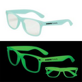 Green Glow in the Dark Glasses